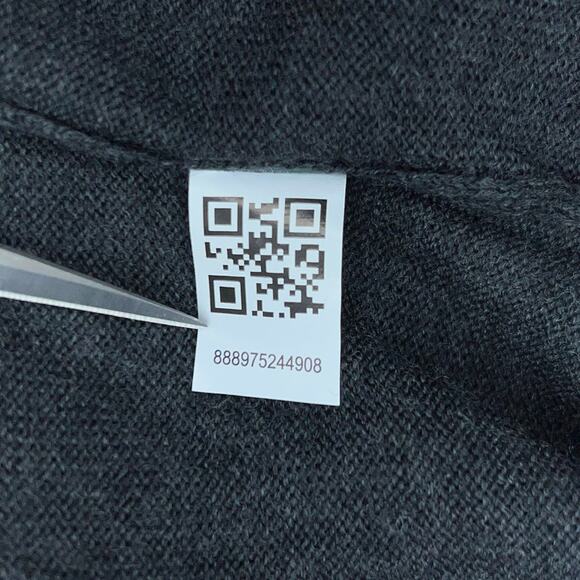 Bonobos Mens Size L V Neck Sweater Jumper Extra Fine Merino Wool Gray Grey - Picture 14 of 15